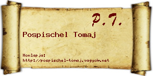 Pospischel Tomaj névjegykártya